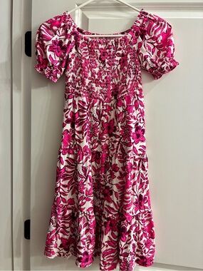 Lilly Pulitzer girls 6-7 year  Girls Mini Jilly Sleeved Midi Dress